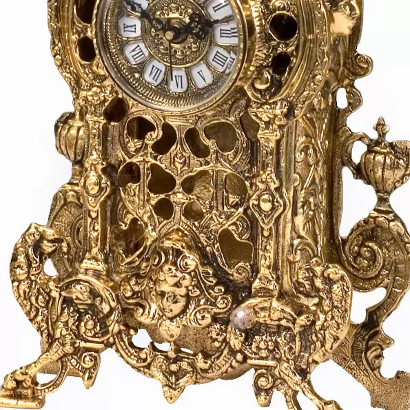 Часы каминные 'Дракон' с канделябрами на 5 свечей, набор из 3 предм.
