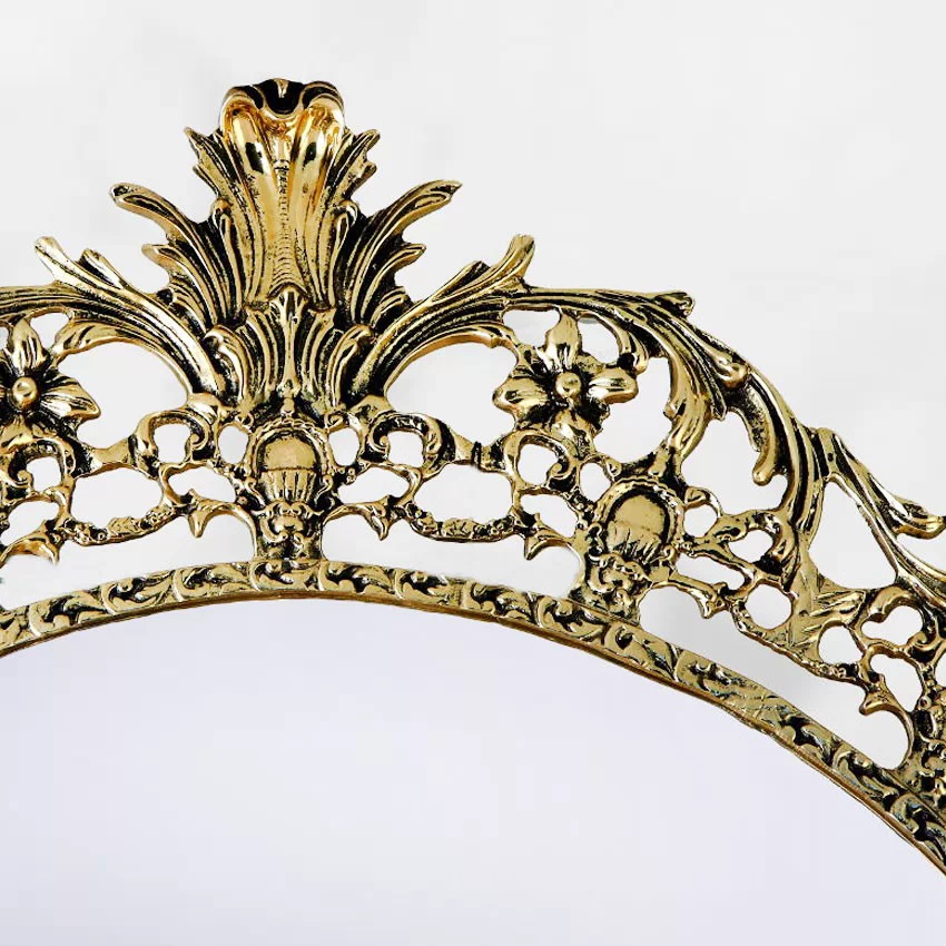 Зеркало настенное 'Король' из бронзы