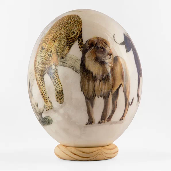 Декоративное страусиное яйцо