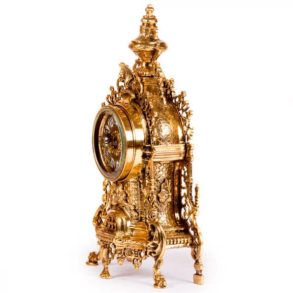Часы каминные 'Барокко' с канделябрами на 3 свечи, набор из 3 предм.