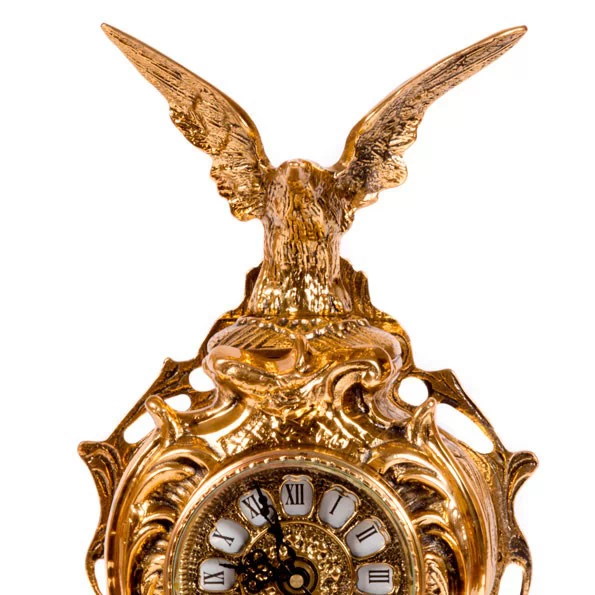 Часы каминные 'Д.Жуан' с орлом с канделябрами