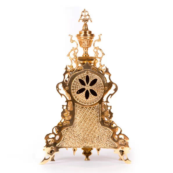 Часы каминные 'Ажур' с канделябрами на 4 свечи, набор из 3 предм.