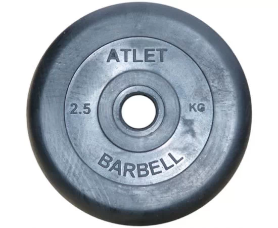 Диск обрезиненный BARBELL ATLET 2,5 кг / диаметр 26 мм