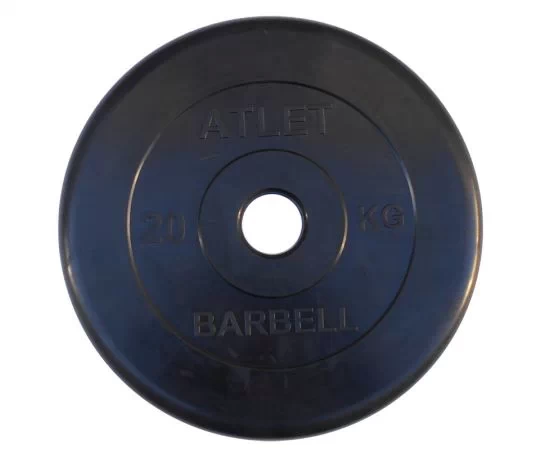 Диск обрезиненный BARBELL ATLET 25 кг / диаметр 51 мм