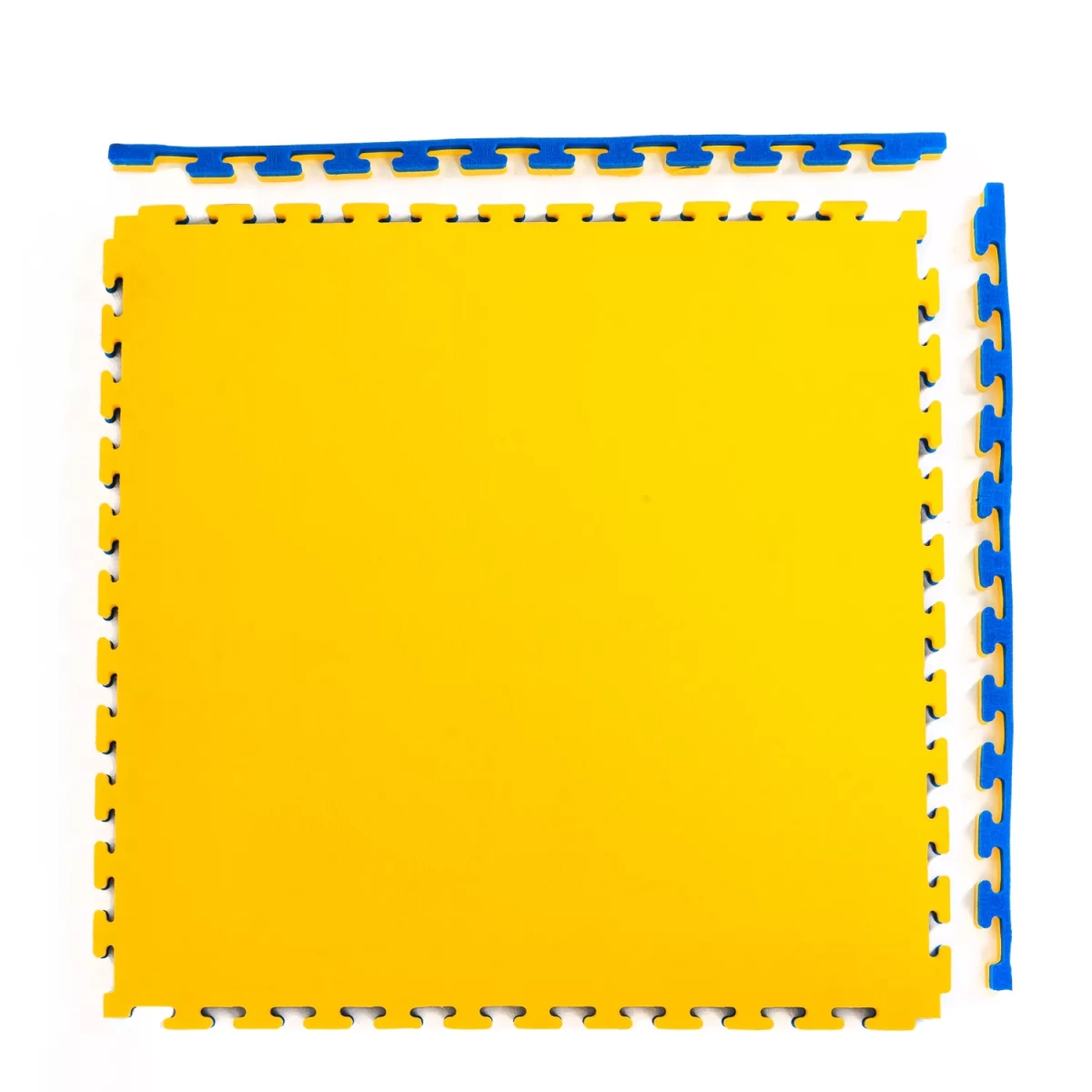 Будо-мат, 100 x 100 см, 40 мм, цвет сине-жёлтый