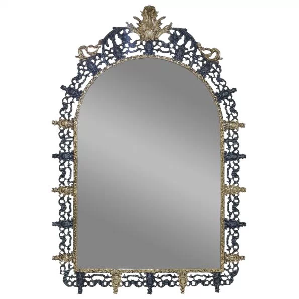 Зеркало настенное 'Король' из бронзы