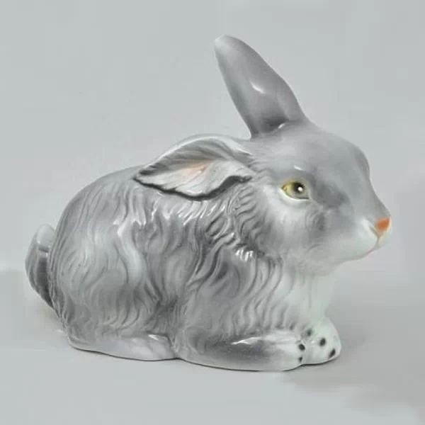 Статуэтка ростовая Кролик серый